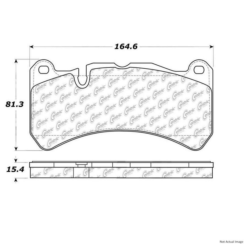 Centric 104.11160 Disc Brake Pad Set - Front