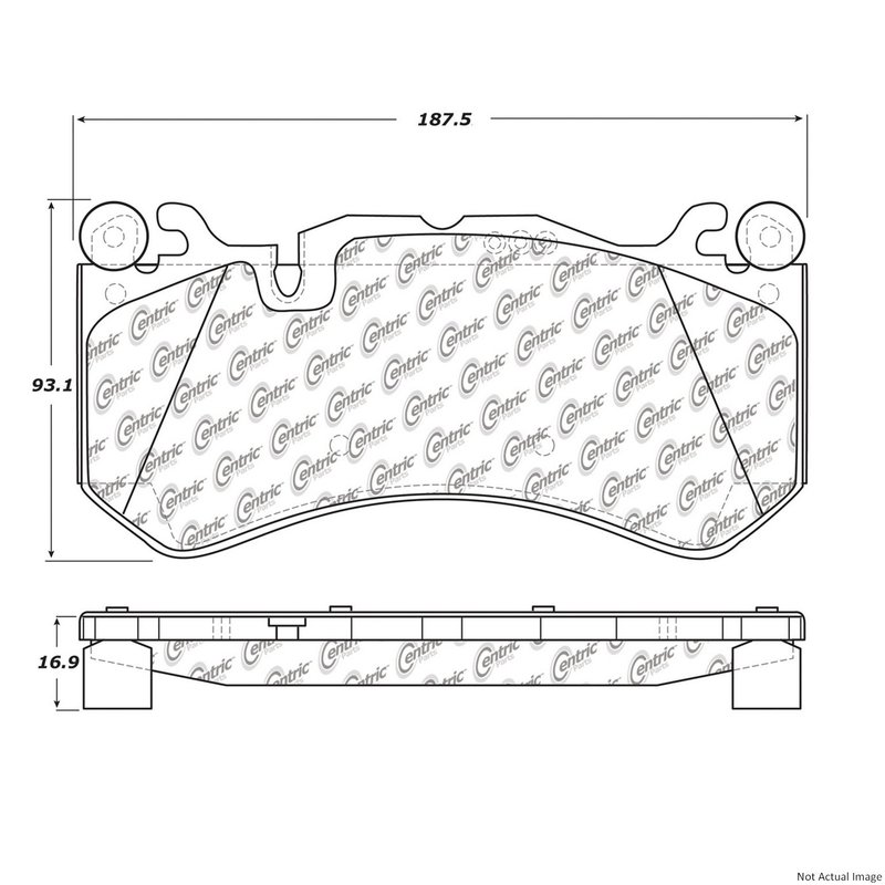 Centric 104.12911 Disc Brake Pad Set - Front
