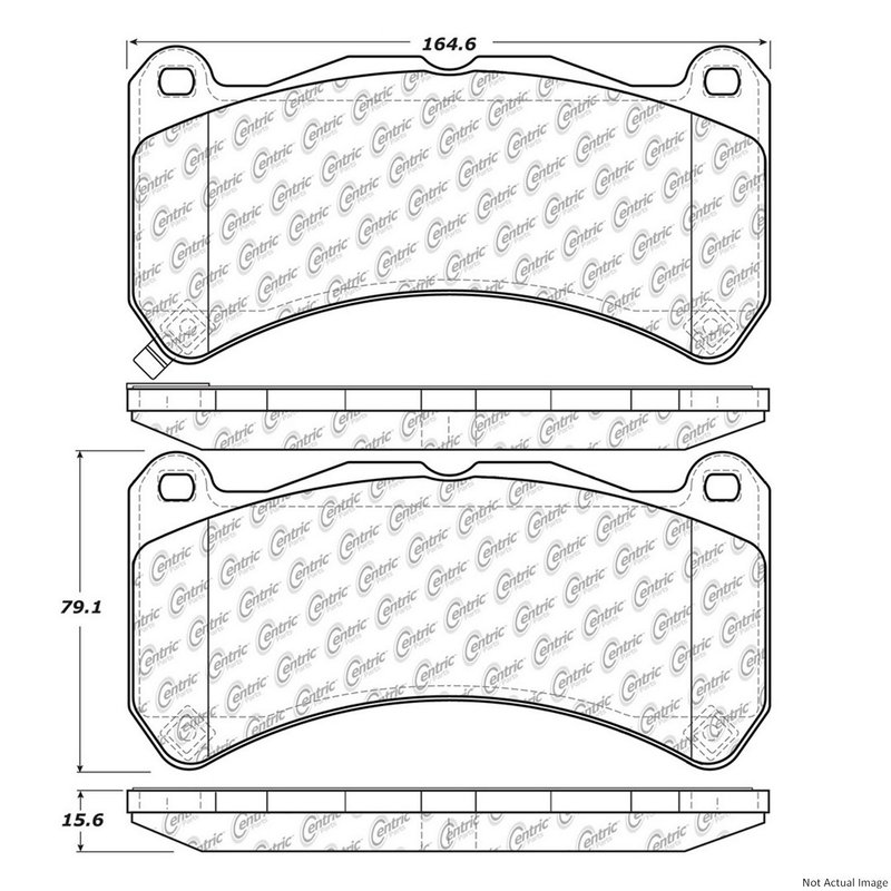 Centric 104.13650 Disc Brake Pad Set - Front or Rear