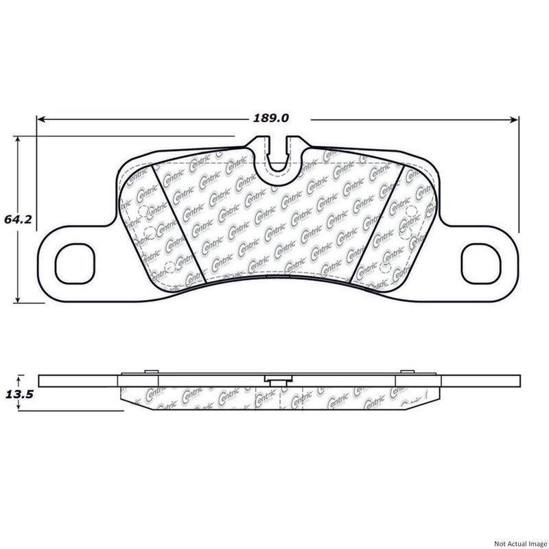 Centric 104.13900 Disc Brake Pad Set - Rear