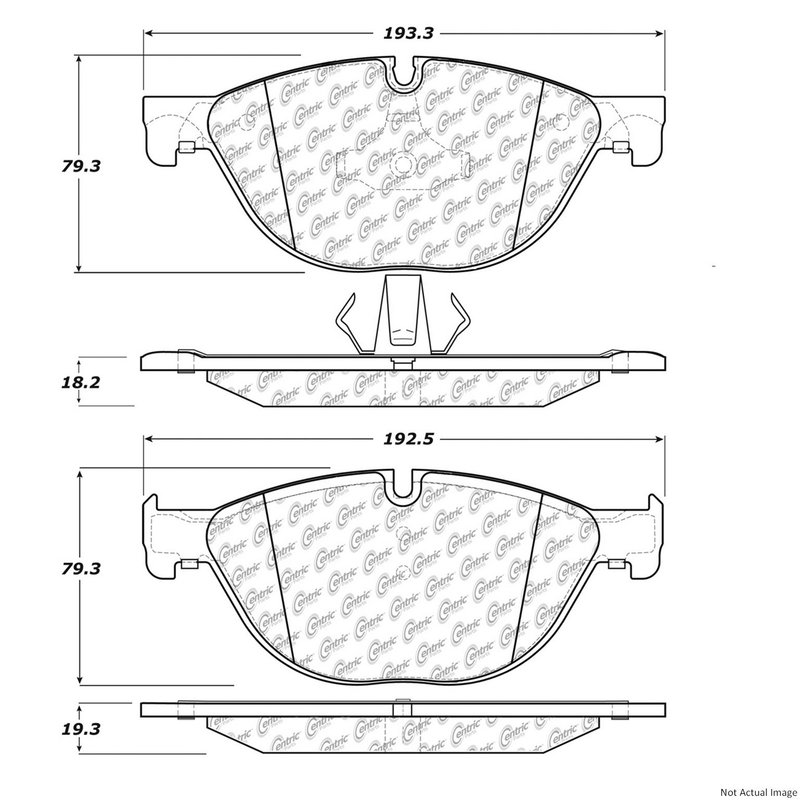 Centric 104.14090 Disc Brake Pad Set - Front