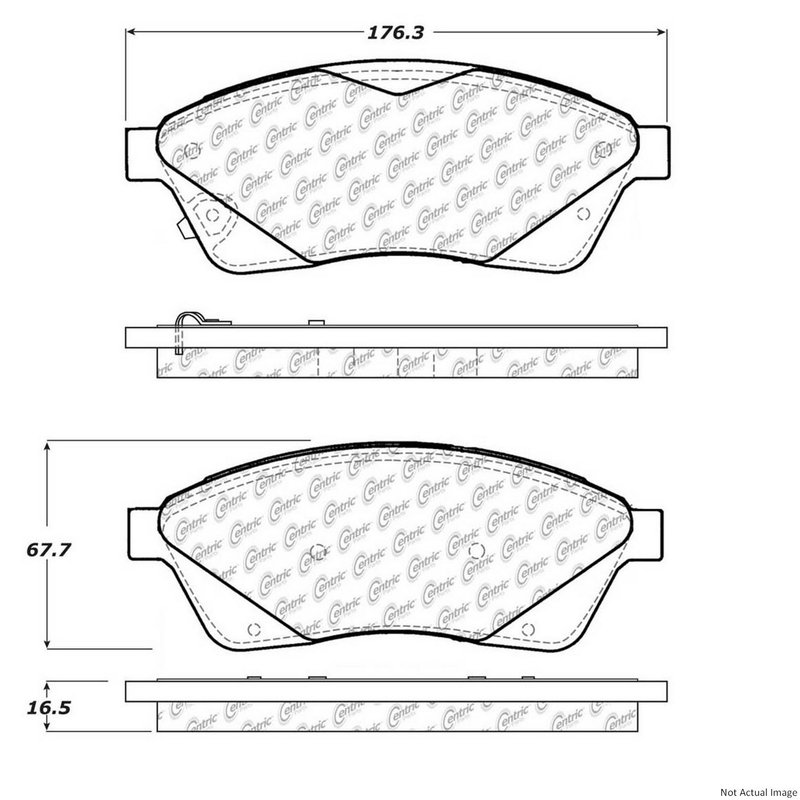 Centric 104.14220 Disc Brake Pad Set - Front