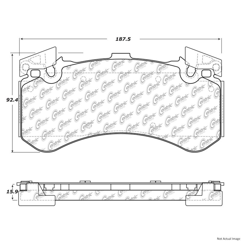 Centric 104.15750 Disc Brake Pad Set - Front