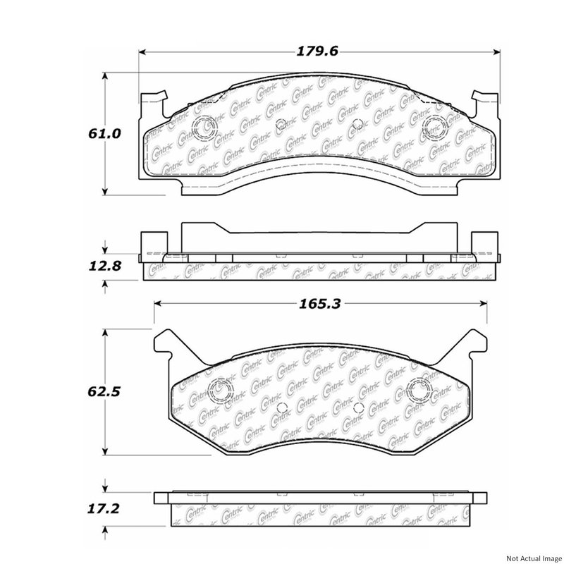Centric 105.01230 Disc Brake Pad Set - Front