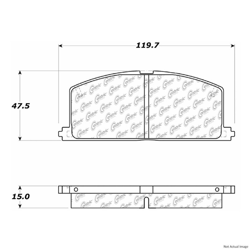Centric 105.02420 Disc Brake Pad Set - Front