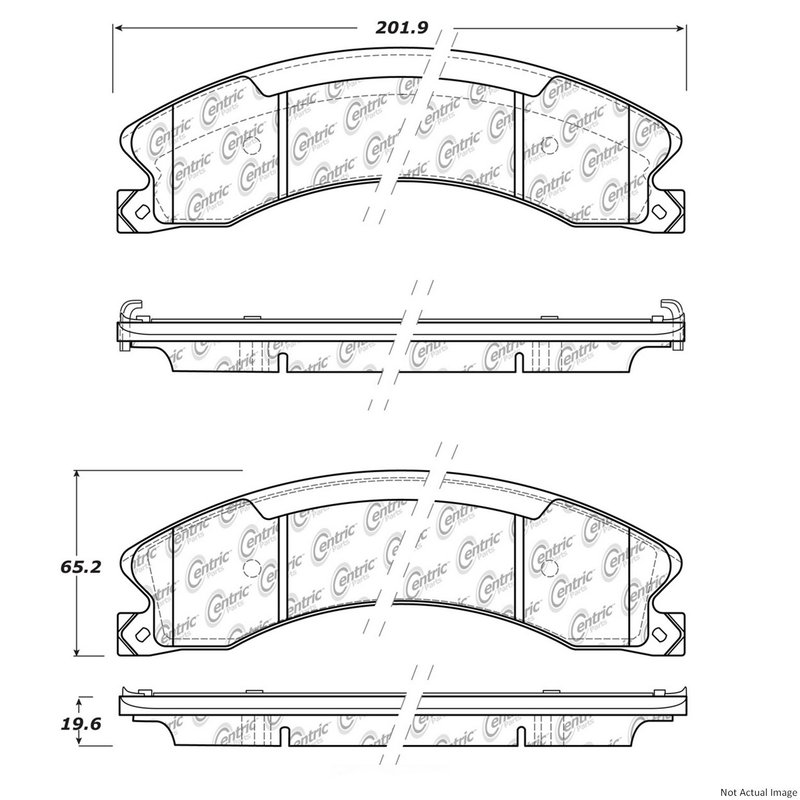 Centric 105.15650 Disc Brake Pad Set - Front or Rear