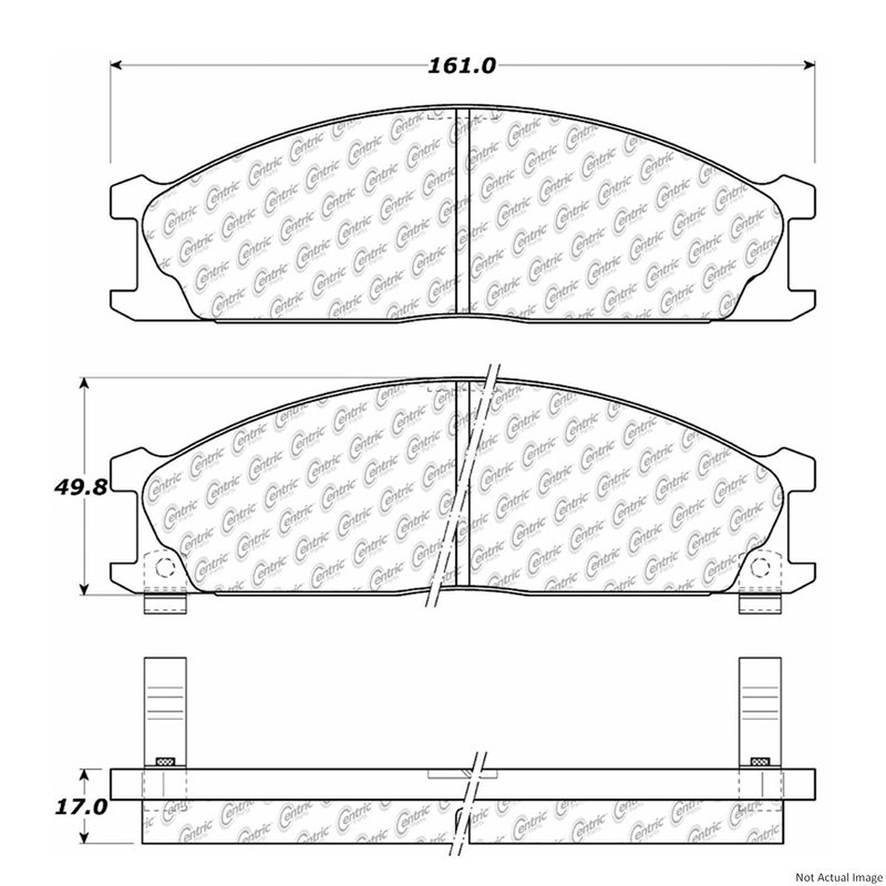 Centric 106.03330 Disc Brake Pad Set - Front