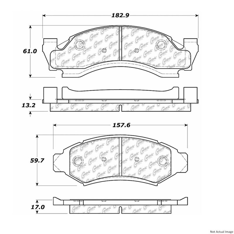 Centric 106.03750 Disc Brake Pad Set - Front