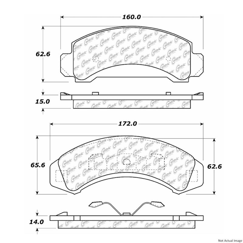 Centric 106.03870 Disc Brake Pad Set - Front