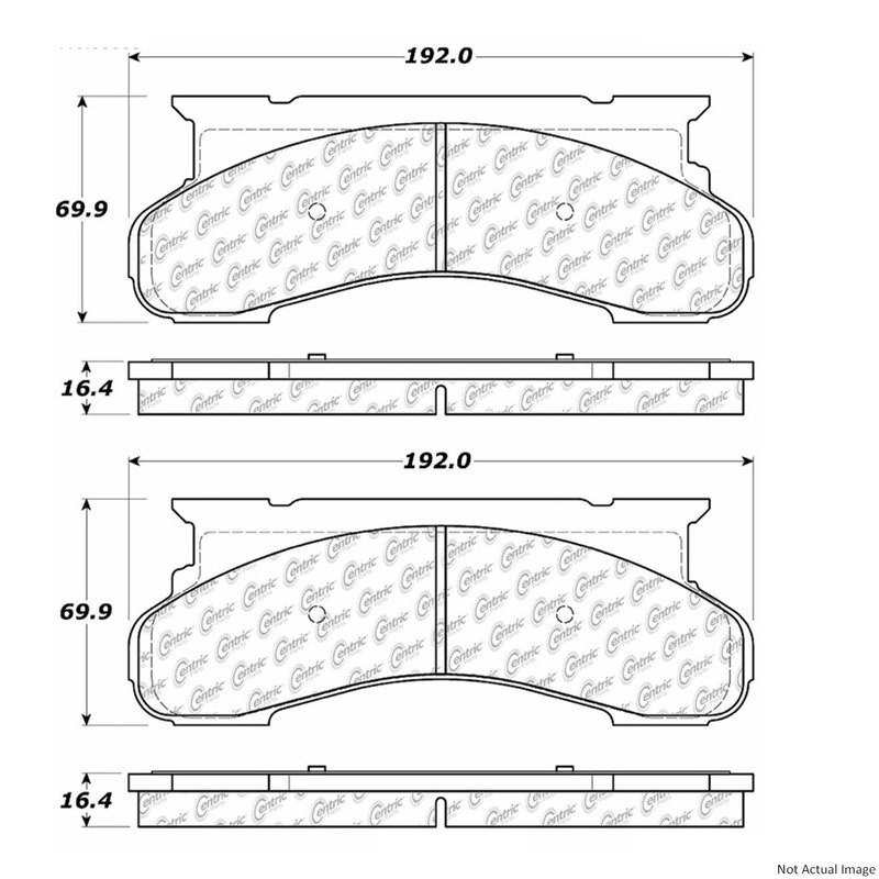 Centric 106.04500 Disc Brake Pad Set - Front
