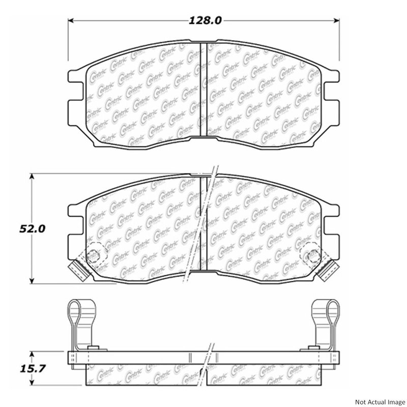 Centric 106.04840 Disc Brake Pad Set - Front