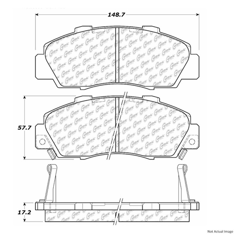 Centric 106.05030 Disc Brake Pad Set - Front