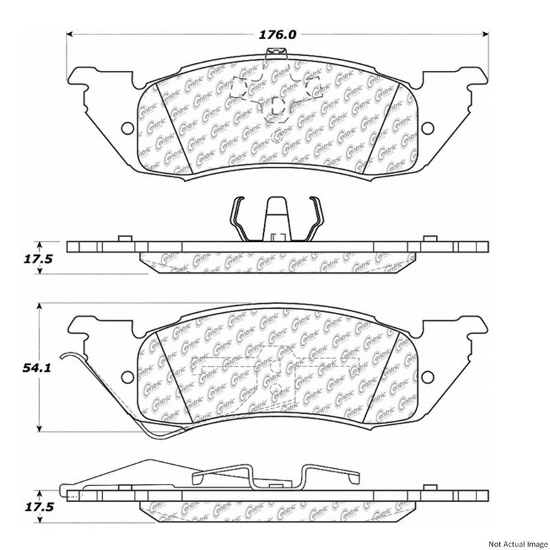 Centric 106.05290 Disc Brake Pad Set - Front