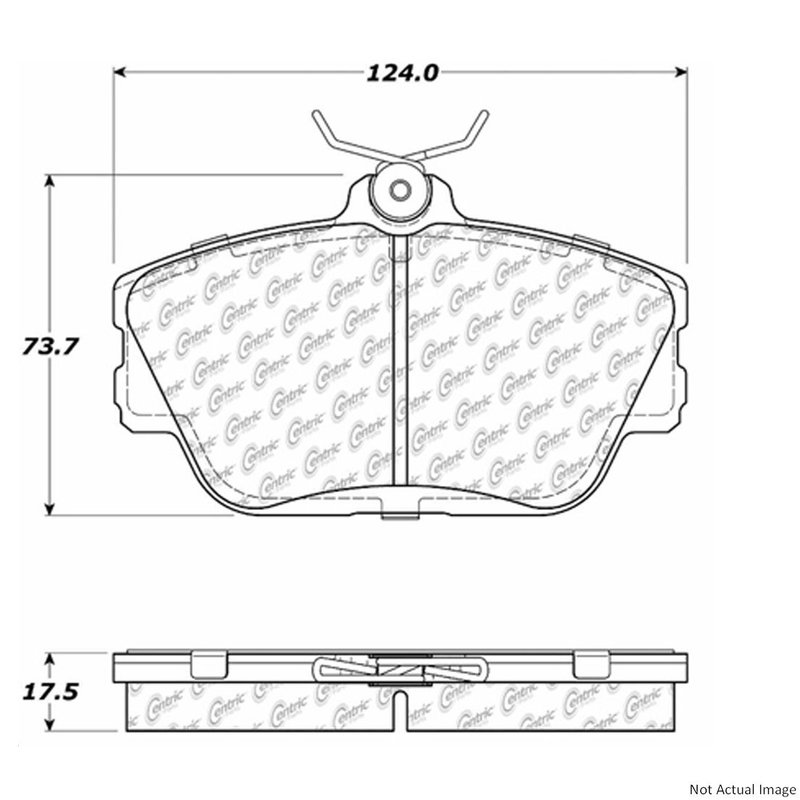 Centric 106.05980 Disc Brake Pad Set - Front