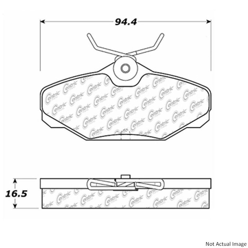 Centric 106.06100 Disc Brake Pad Set - Rear