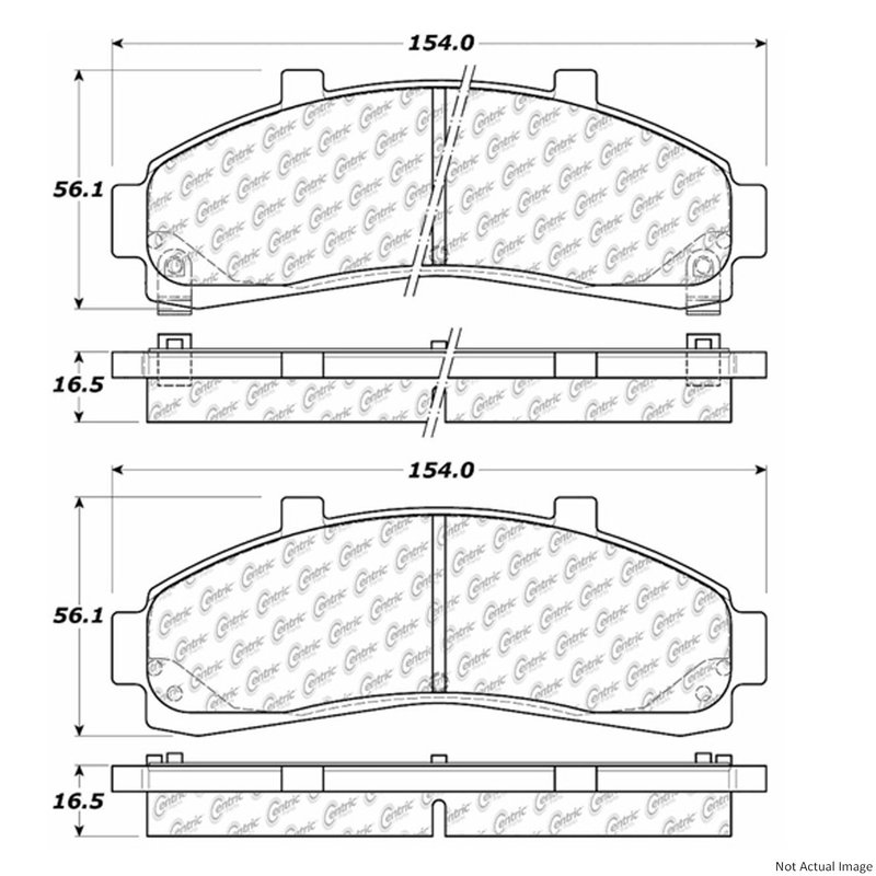 Centric 106.06520 Disc Brake Pad Set - Front