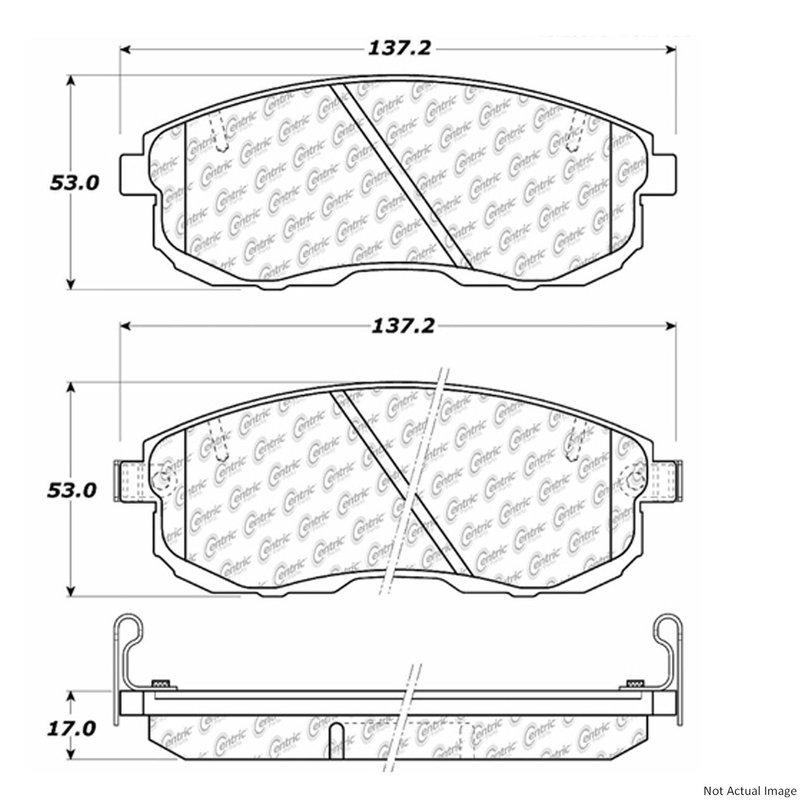 Centric 106.06530 Disc Brake Pad Set - Front