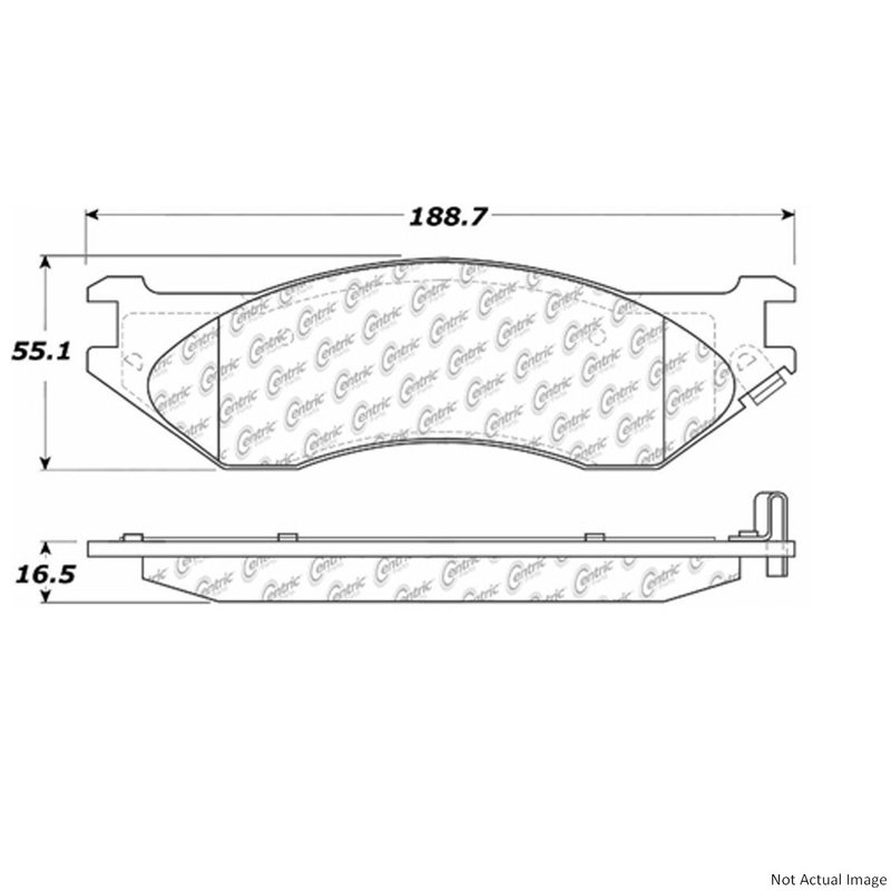 Centric 106.07020 Disc Brake Pad Set - Front