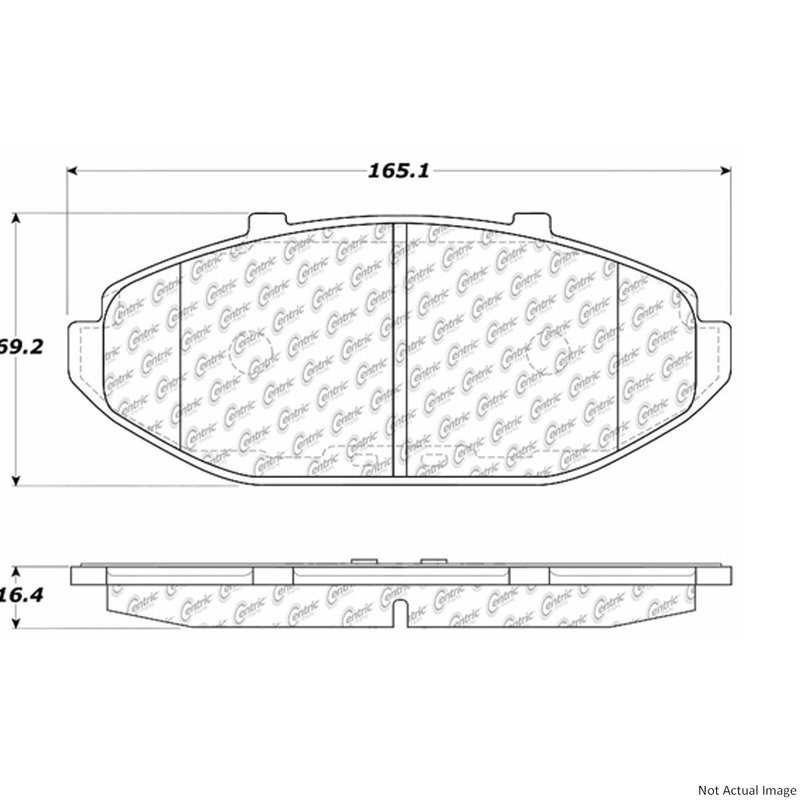 Centric 106.07480 Disc Brake Pad Set - Front