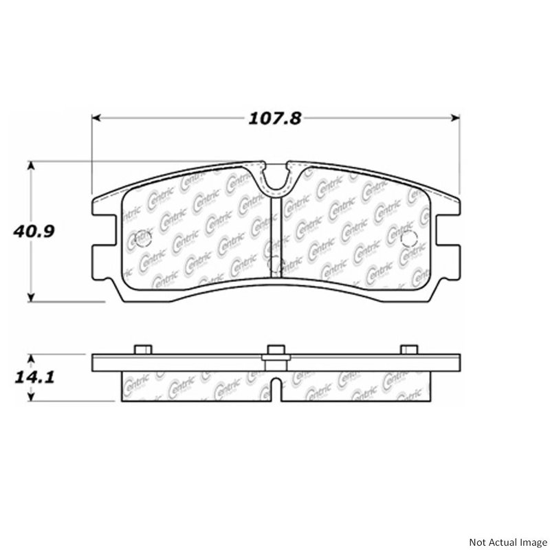 Centric 106.07540 Disc Brake Pad Set - Rear