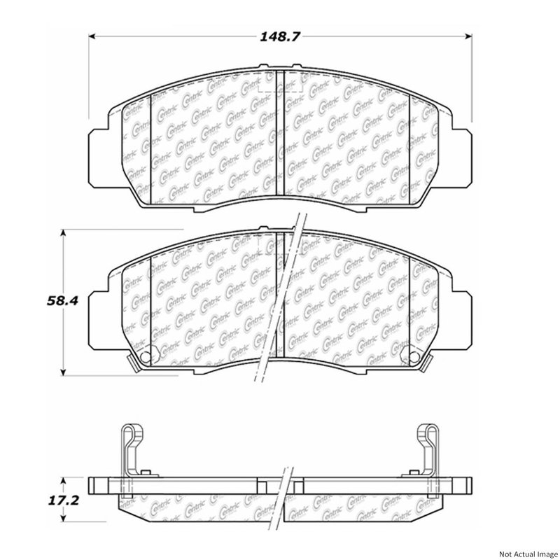 Centric 106.07870 Disc Brake Pad Set - Front