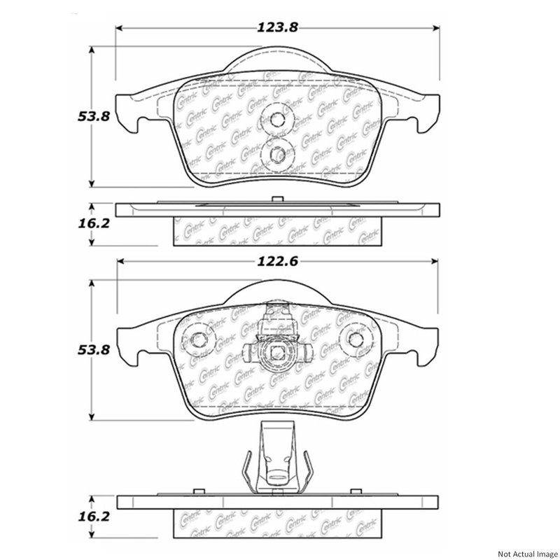 Centric 106.07950 Disc Brake Pad Set - Rear