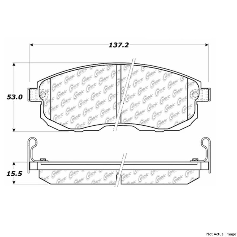 Centric 106.08151 Disc Brake Pad Set - Front