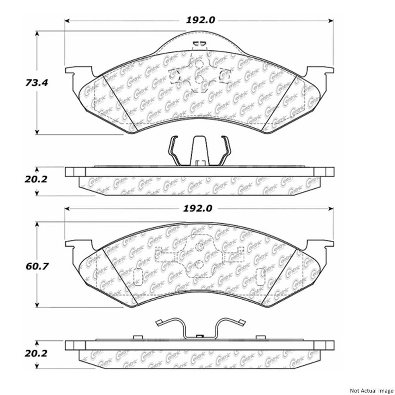 Centric 106.08200 Disc Brake Pad Set - Front