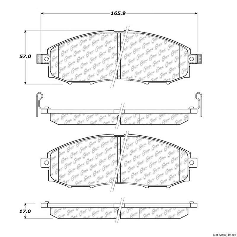 Centric 106.08300 Disc Brake Pad Set - Front