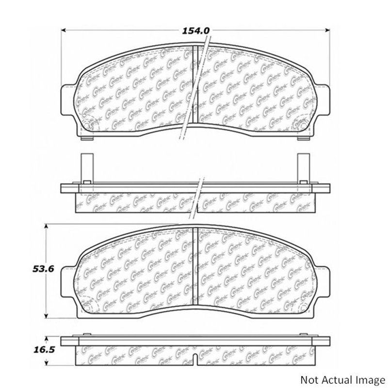 Centric 106.08330 Disc Brake Pad Set - Front