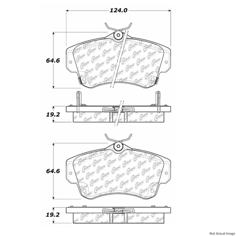 Centric 106.08410 Disc Brake Pad Set - Front