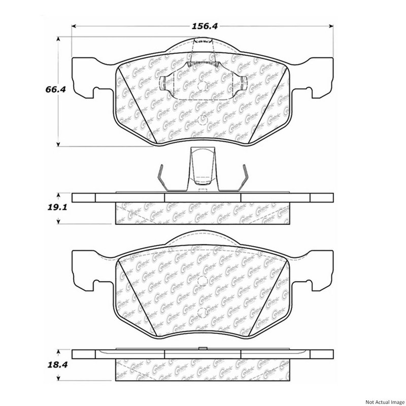 Centric 106.08430 Disc Brake Pad Set - Front