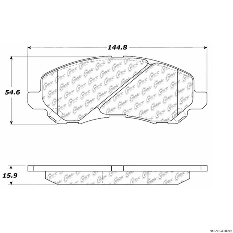 Centric 106.08660 Disc Brake Pad Set - Front