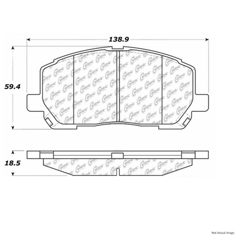 Centric 106.08840 Disc Brake Pad Set - Front