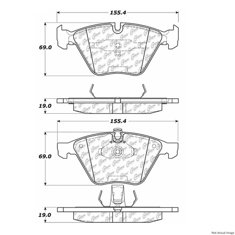 Centric 106.09180 Disc Brake Pad Set - Front