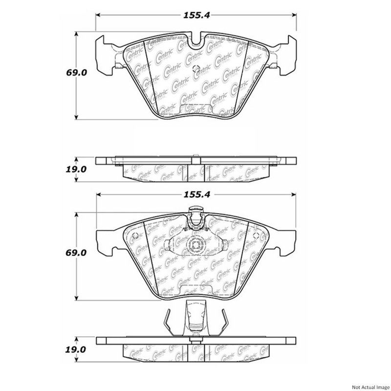 Centric 106.09181 Disc Brake Pad Set - Front