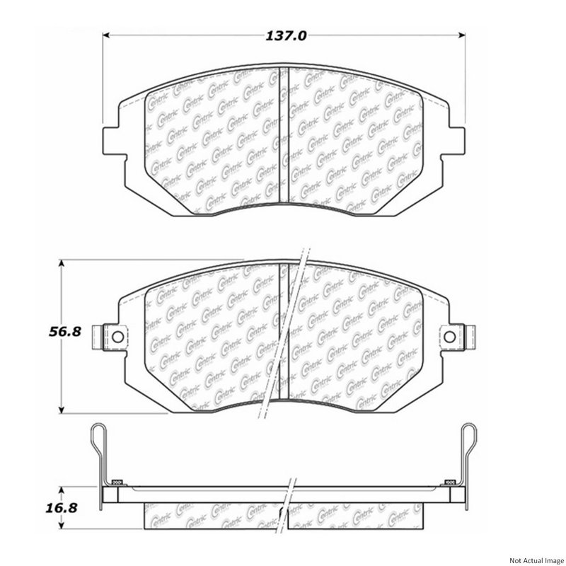 Centric 106.09290 Disc Brake Pad Set - Front