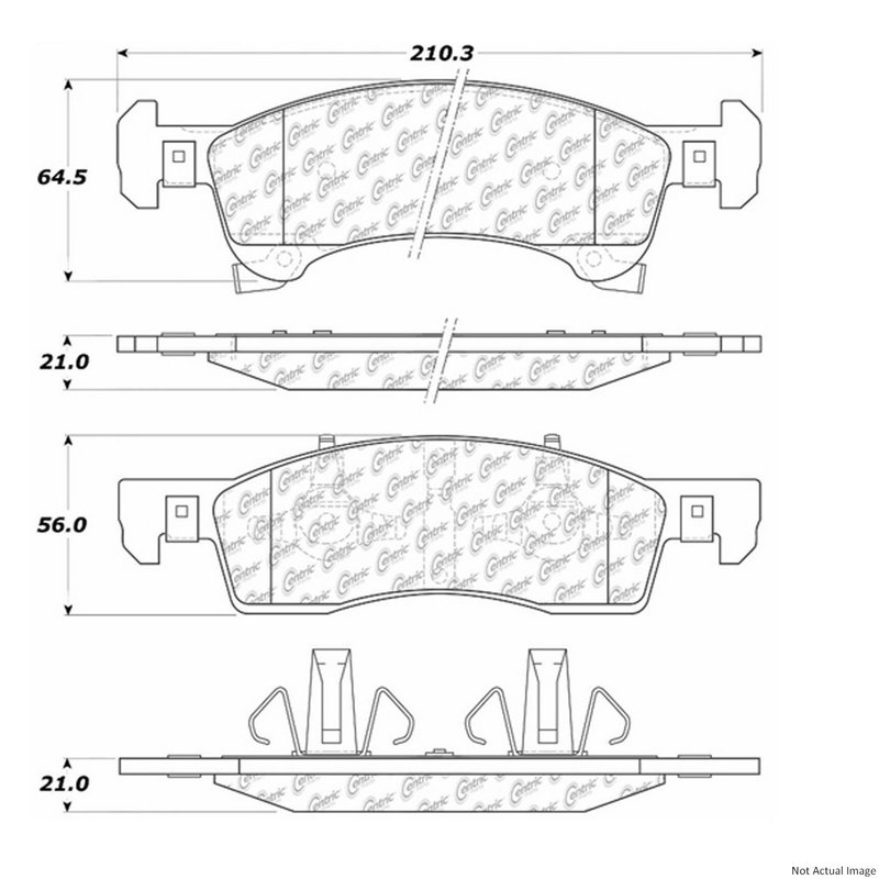 Centric 106.09340 Disc Brake Pad Set - Front