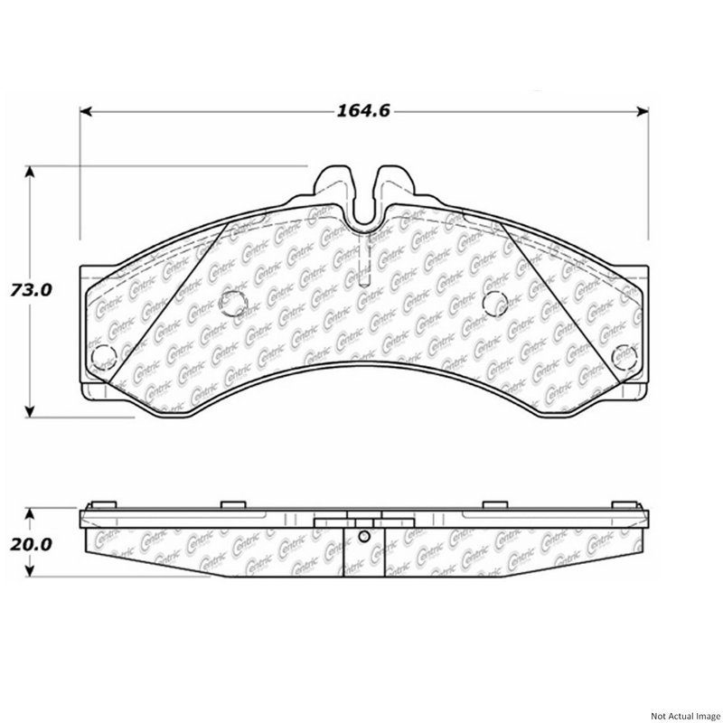 Centric 106.09490 Disc Brake Pad Set - Front or Rear