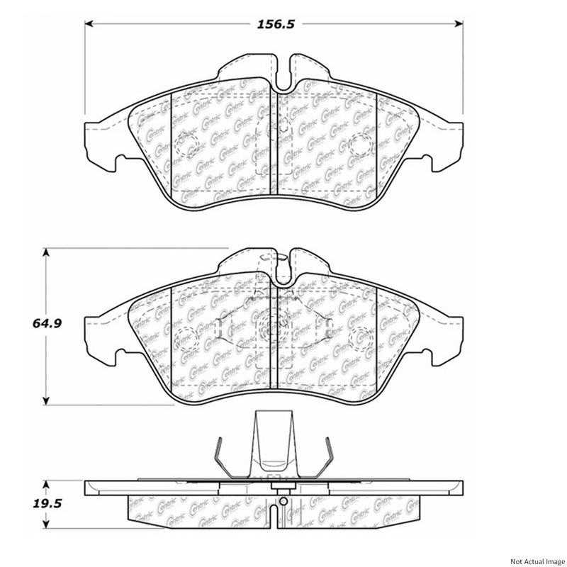 Centric 106.09500 Disc Brake Pad Set - Front