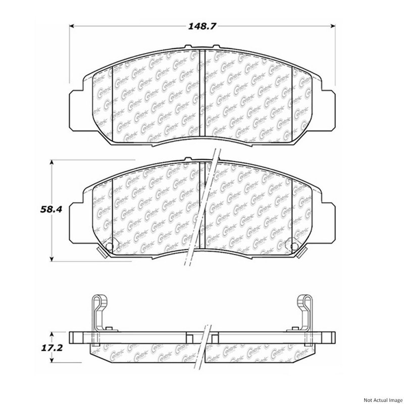Centric 106.09590 Disc Brake Pad Set - Front