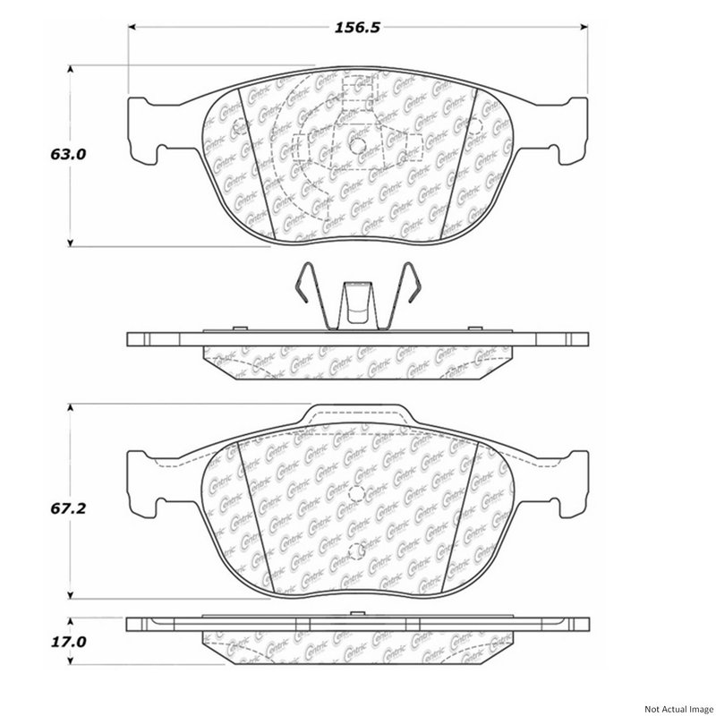 Centric 106.09700 Disc Brake Pad Set - Front