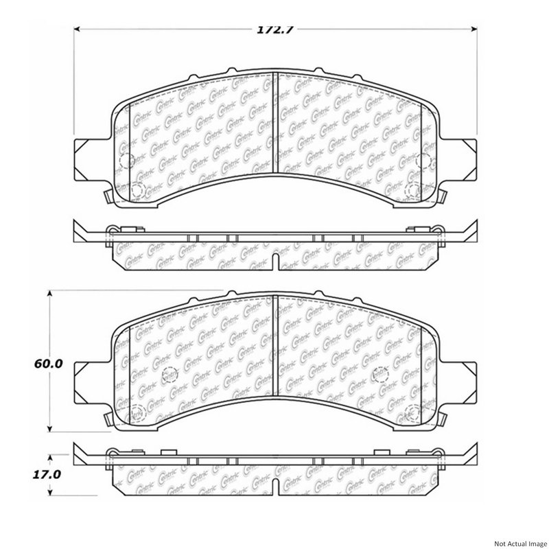 Centric 106.09741 Disc Brake Pad Set - Rear