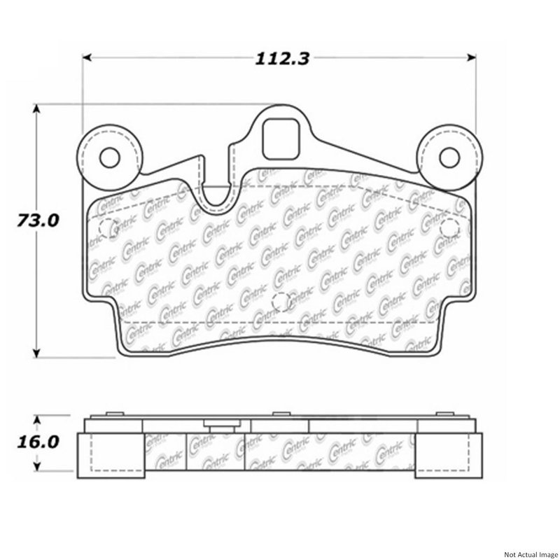 Centric 106.09780 Disc Brake Pad Set - Rear