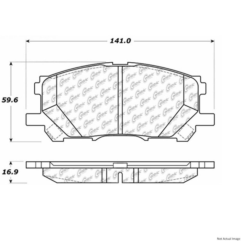 Centric 106.10050 Disc Brake Pad Set - Front