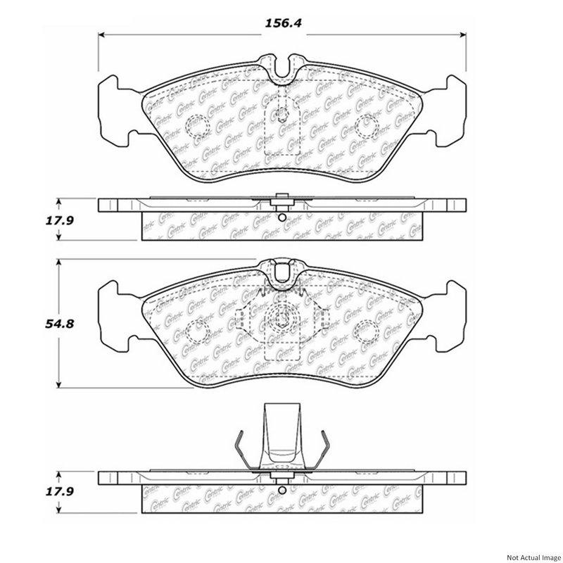 Centric 106.10060 Disc Brake Pad Set - Rear