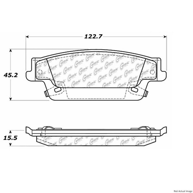Centric 106.10200 Disc Brake Pad Set - Rear
