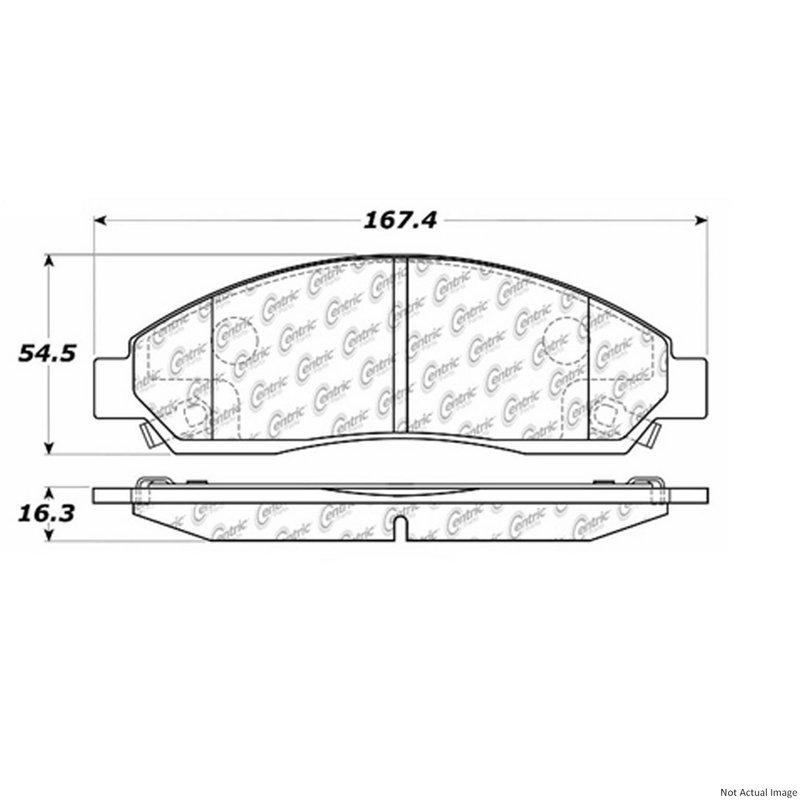 Centric 106.10390 Disc Brake Pad Set - Front