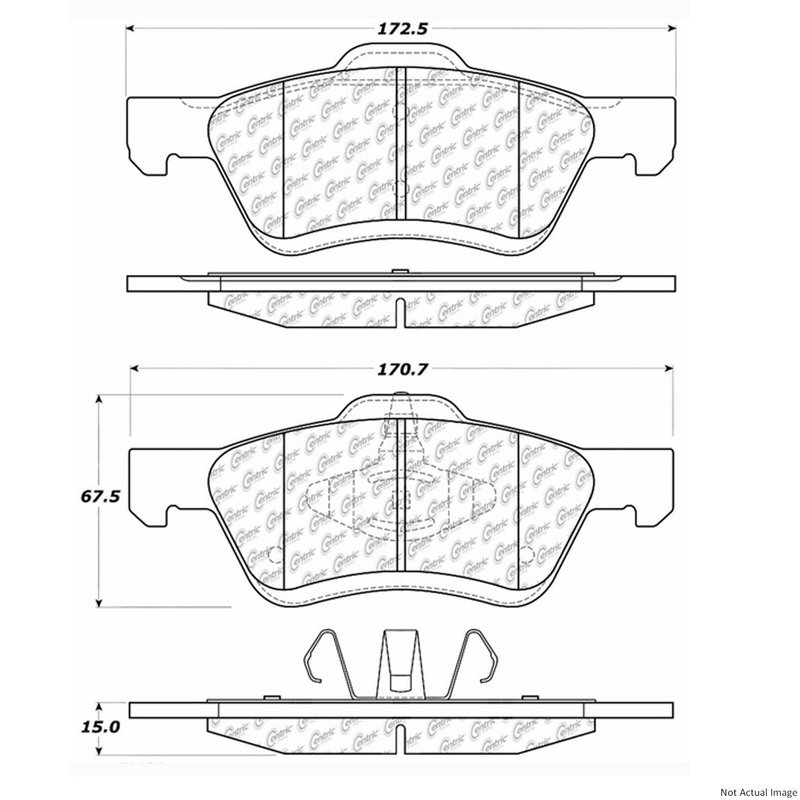 Centric 106.10470 Disc Brake Pad Set - Front
