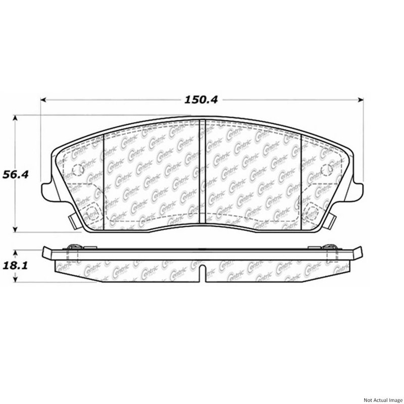 Centric 106.10560 Disc Brake Pad Set - Front